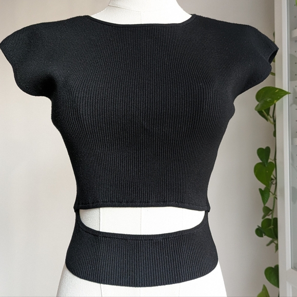 Aritzia Wilfred Ribbed Slit Top - Picture 9 of 9